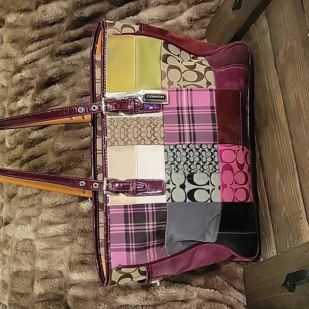Coach Signature Patchwork Tote Bag